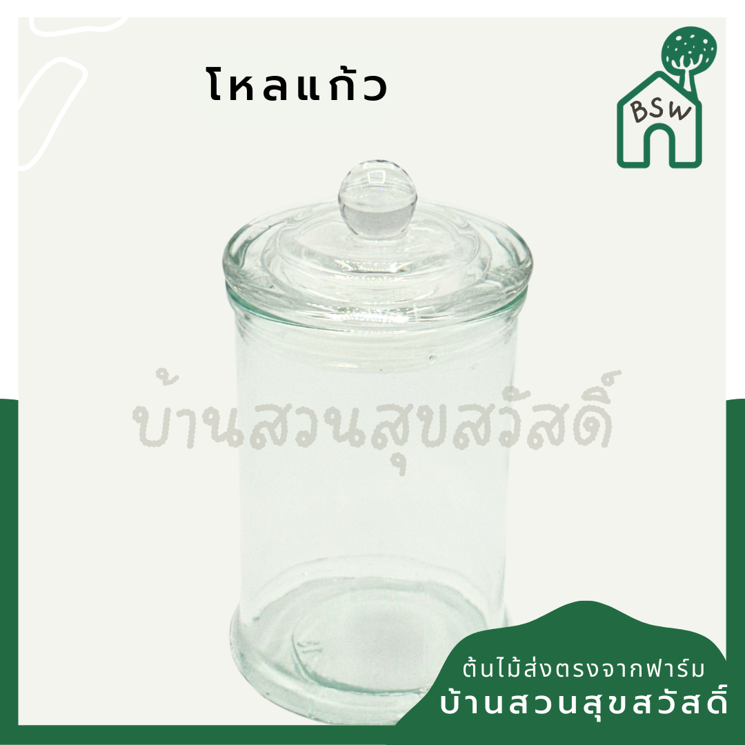 JG Glass โหลแก้ว เนื้อใส พร้อมฝาสูญญากาศ มีจุกจับ