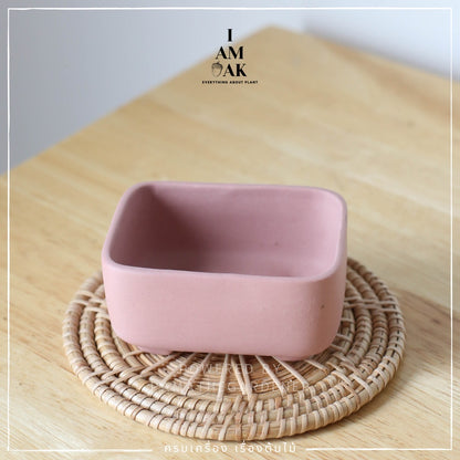 กระถางบอนไซ เซรามิก สีด้าน [ML บอนไซ]